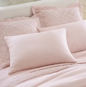 Washed Linen Sham - Slipper Pink
