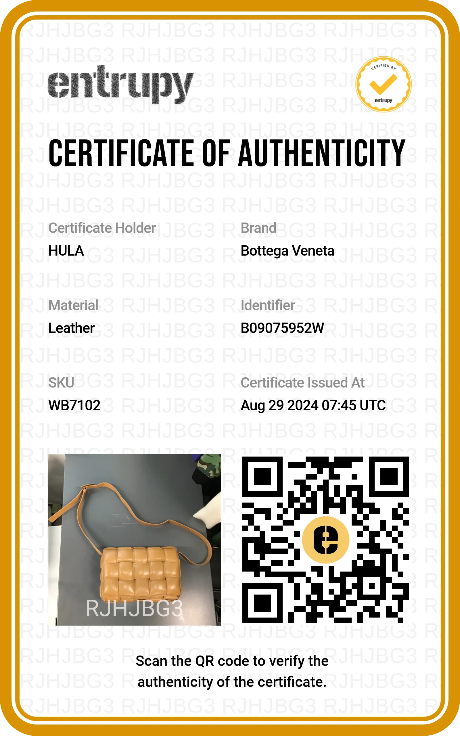 [WB7102] Bottega Veneta | Cross-Body Bag