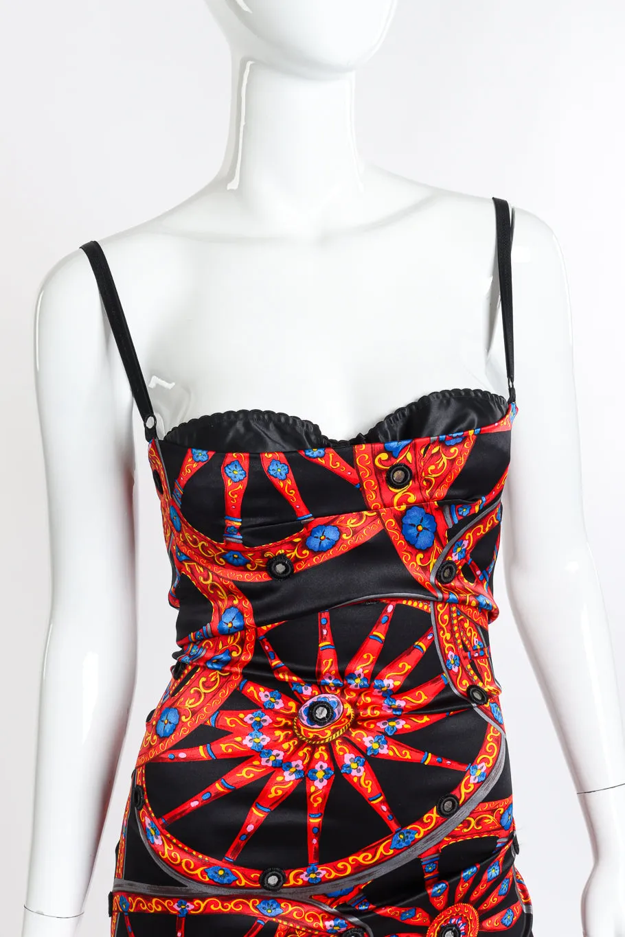Wheel Mirror Silk Gown