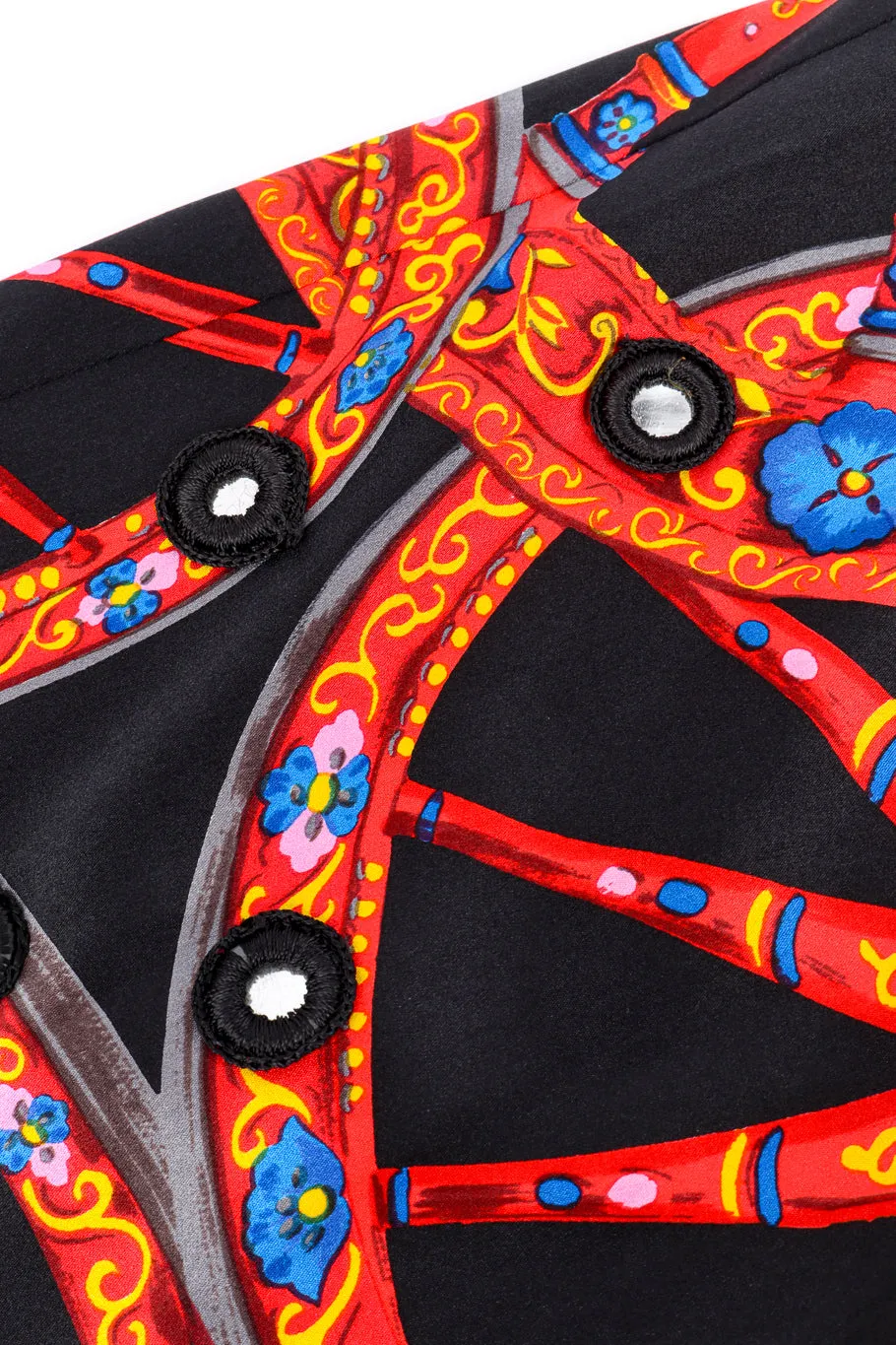 Wheel Mirror Silk Gown