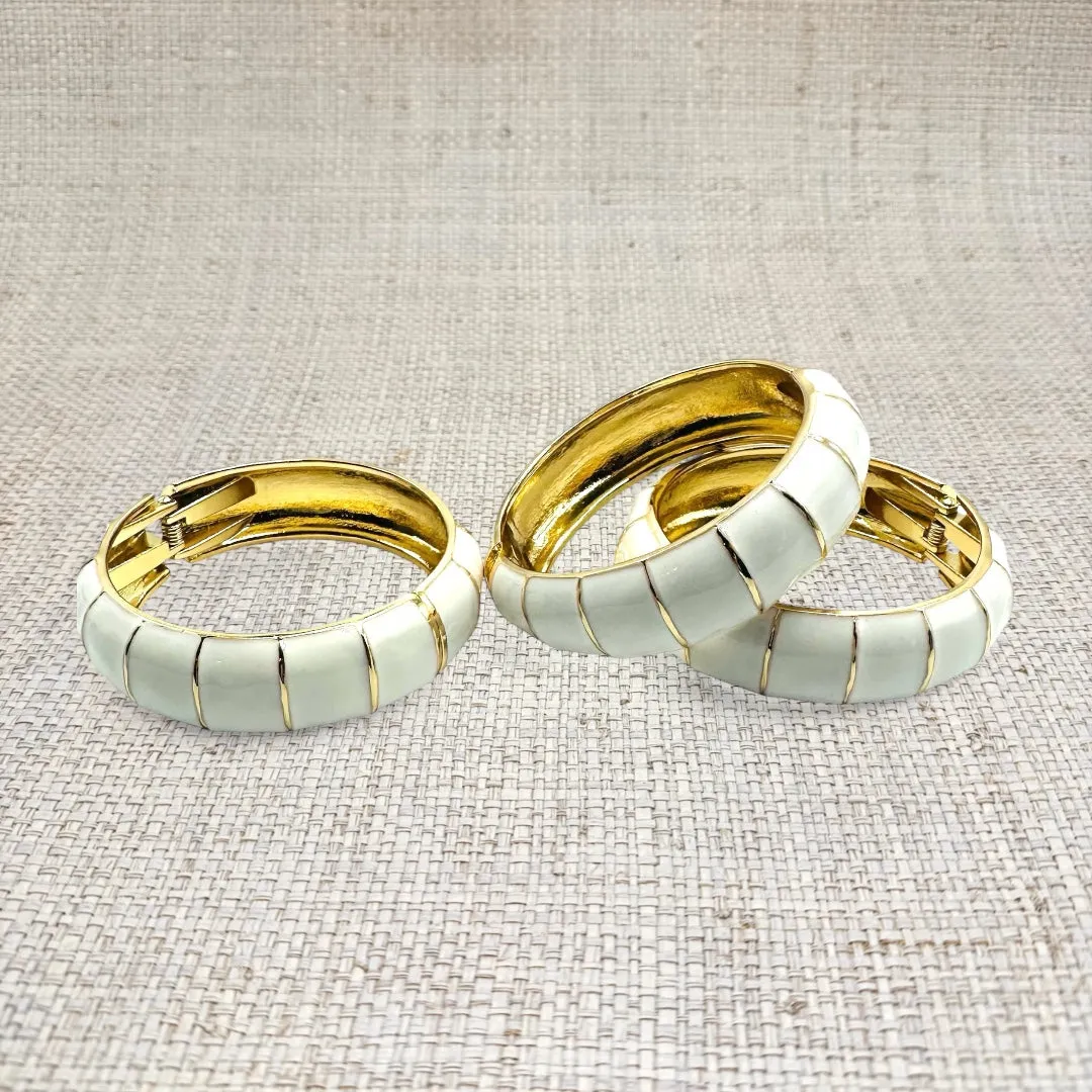 White Bamboo Bracelet