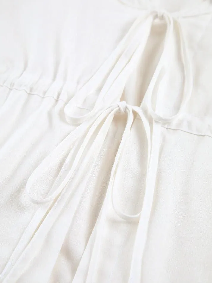 White Cowgirl Melody Two Piece Blouse Shorts Set