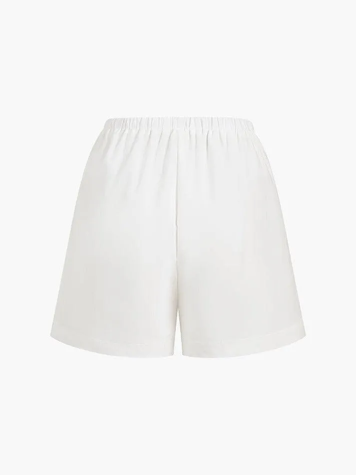 White Cowgirl Melody Two Piece Blouse Shorts Set