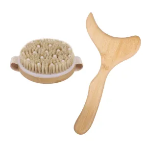 Wholesale Lymphatic Drainage & Celu Massage Brush Kit (2-piece Set)