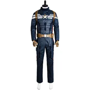Winter Soldier Steve Rogers Uniform Outfit Cosplay Costume
