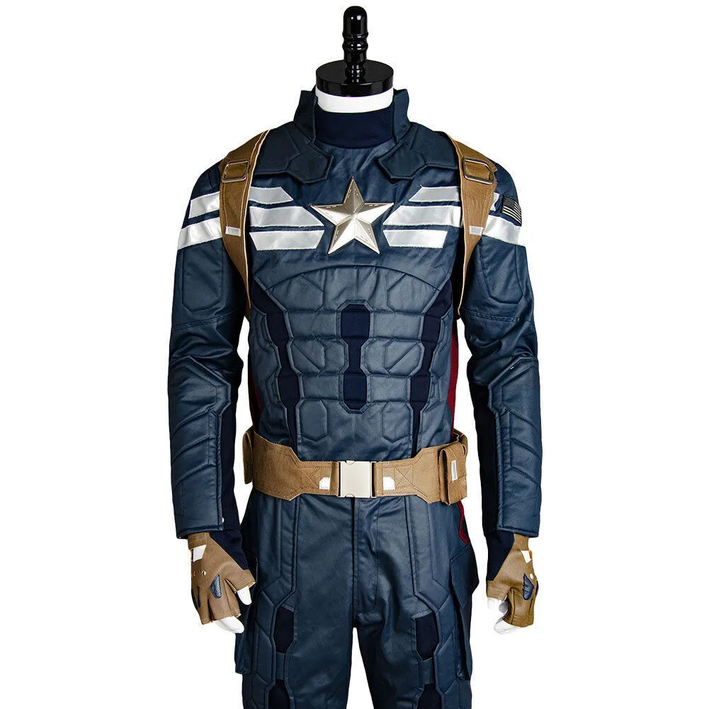 Winter Soldier Steve Rogers Uniform Outfit Cosplay Costume