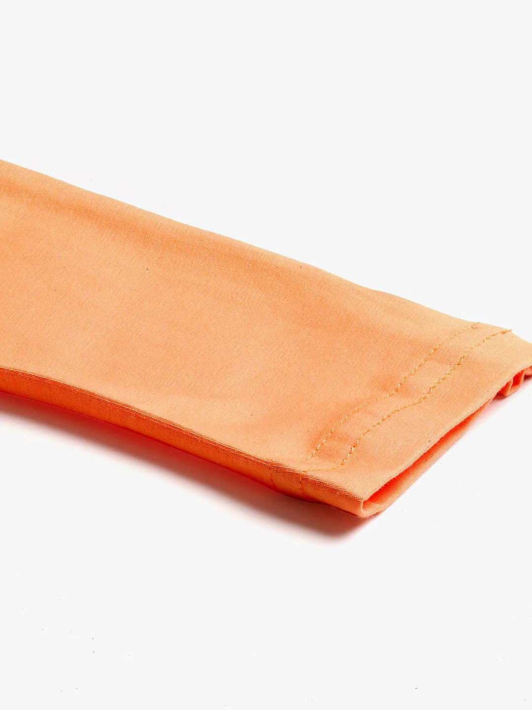 Women Dusty Orange Churidar-Length Leggings