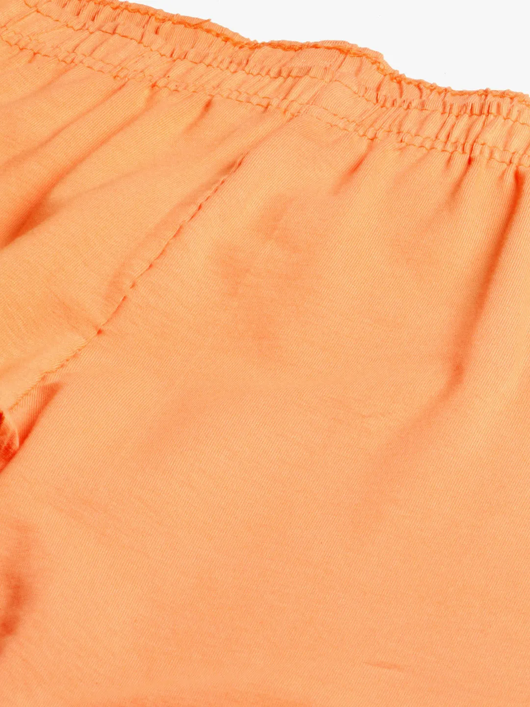 Women Dusty Orange Churidar-Length Leggings