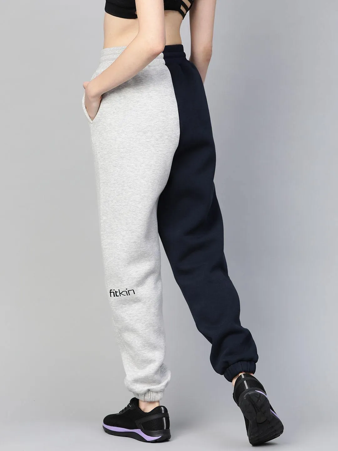 Women's Fleece Winter Colorblock Jogger