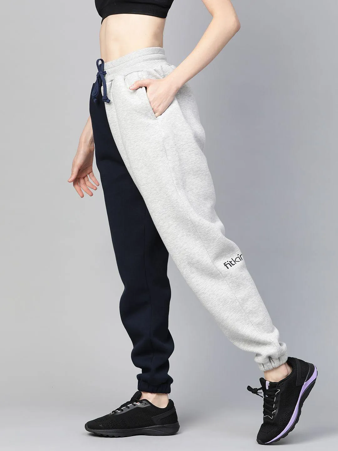 Women's Fleece Winter Colorblock Jogger