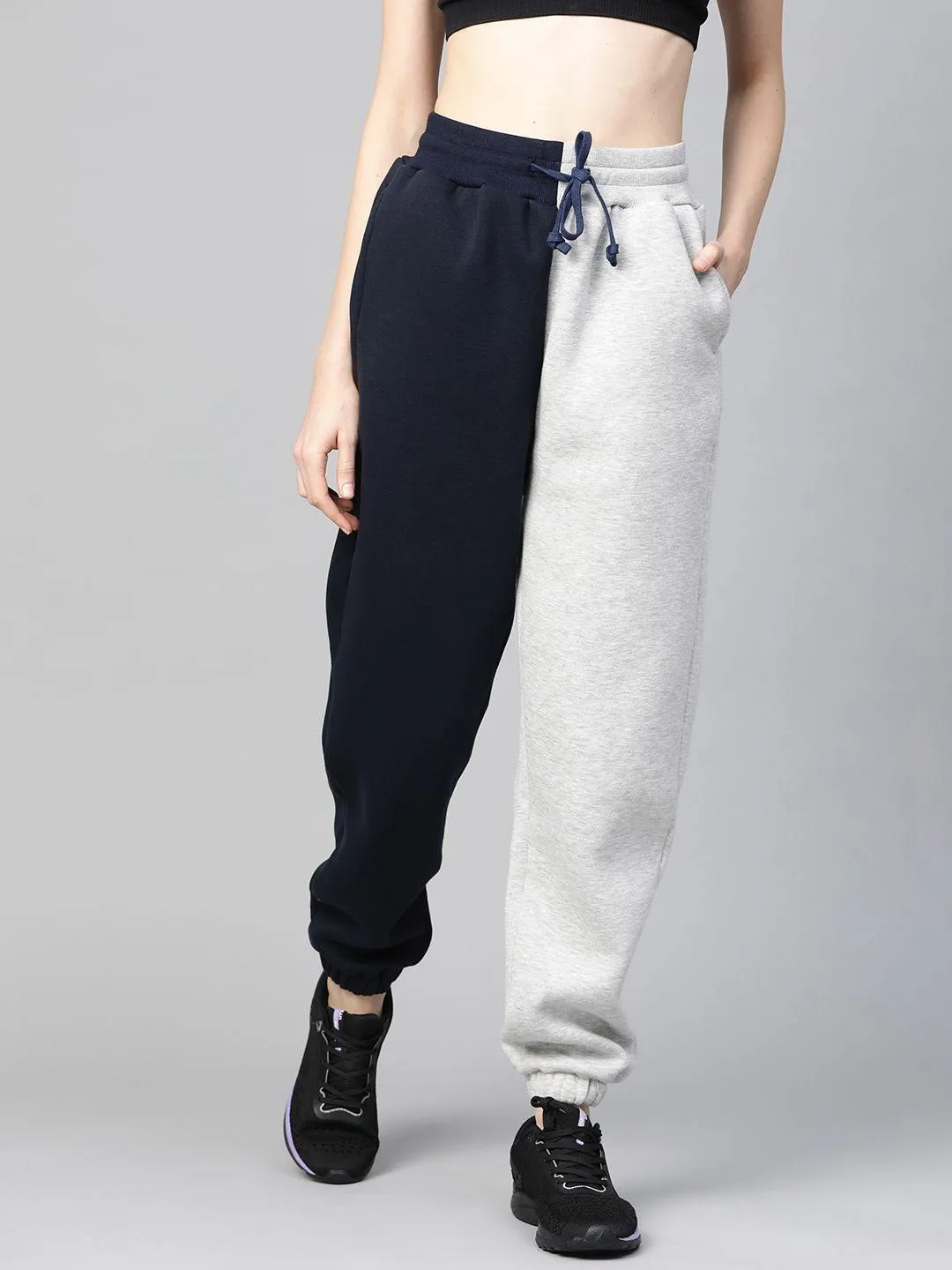 Women's Fleece Winter Colorblock Jogger