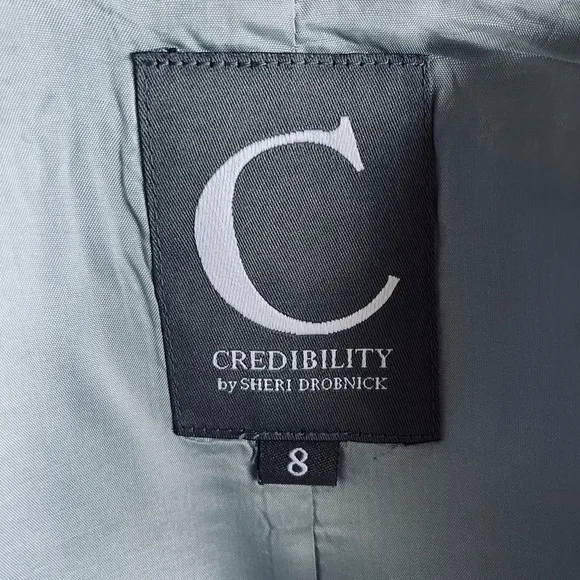 Womens Jacket Credibility Silver Cocktail Jacket Lined Button Front Linen Jacket