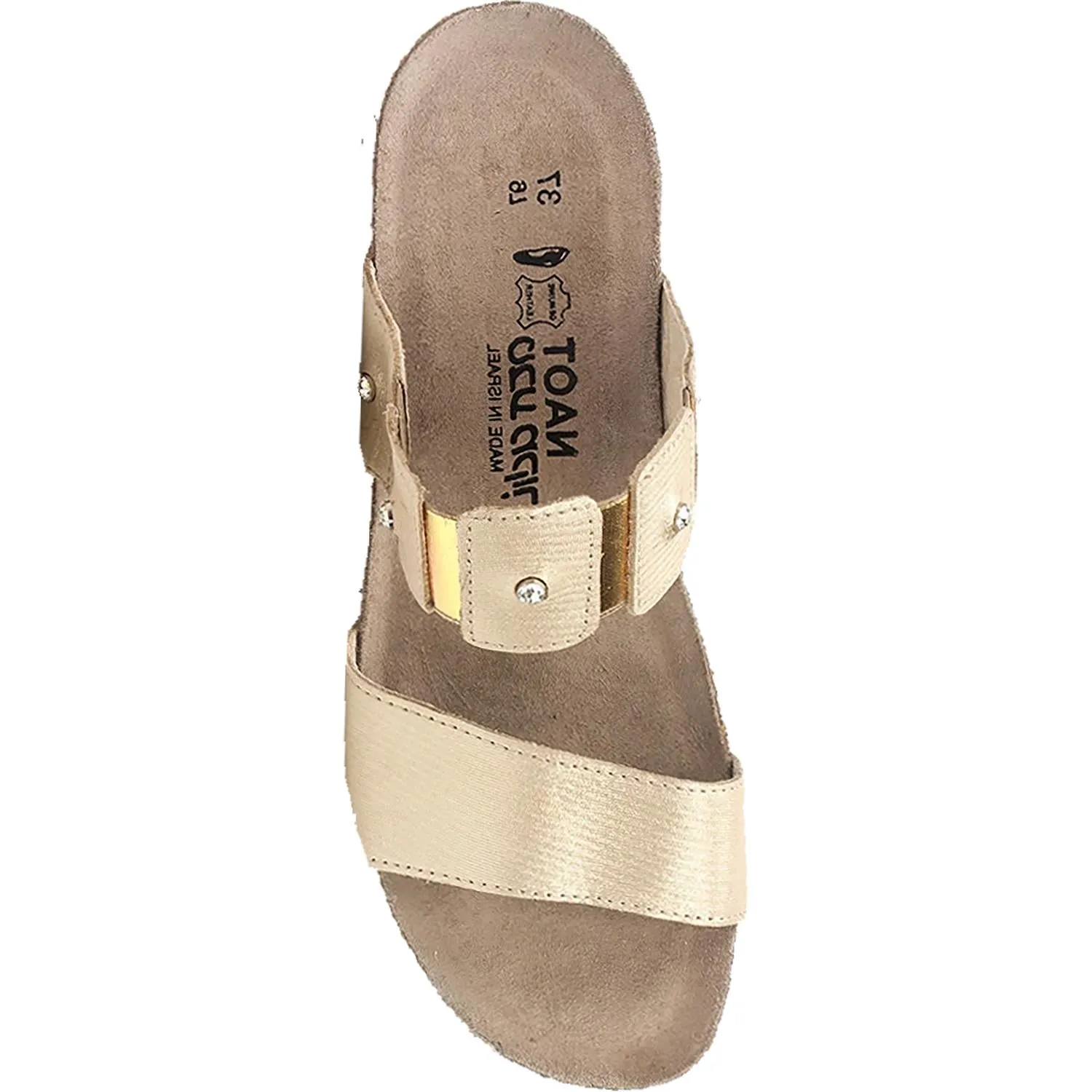 Women's Naot Ashley Gold Threads Leather