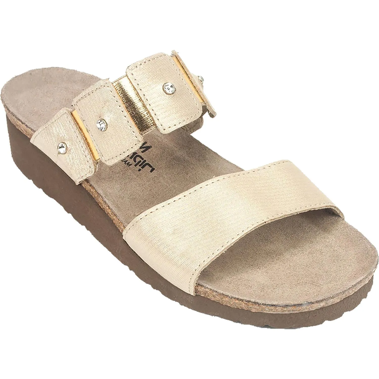 Women's Naot Ashley Gold Threads Leather