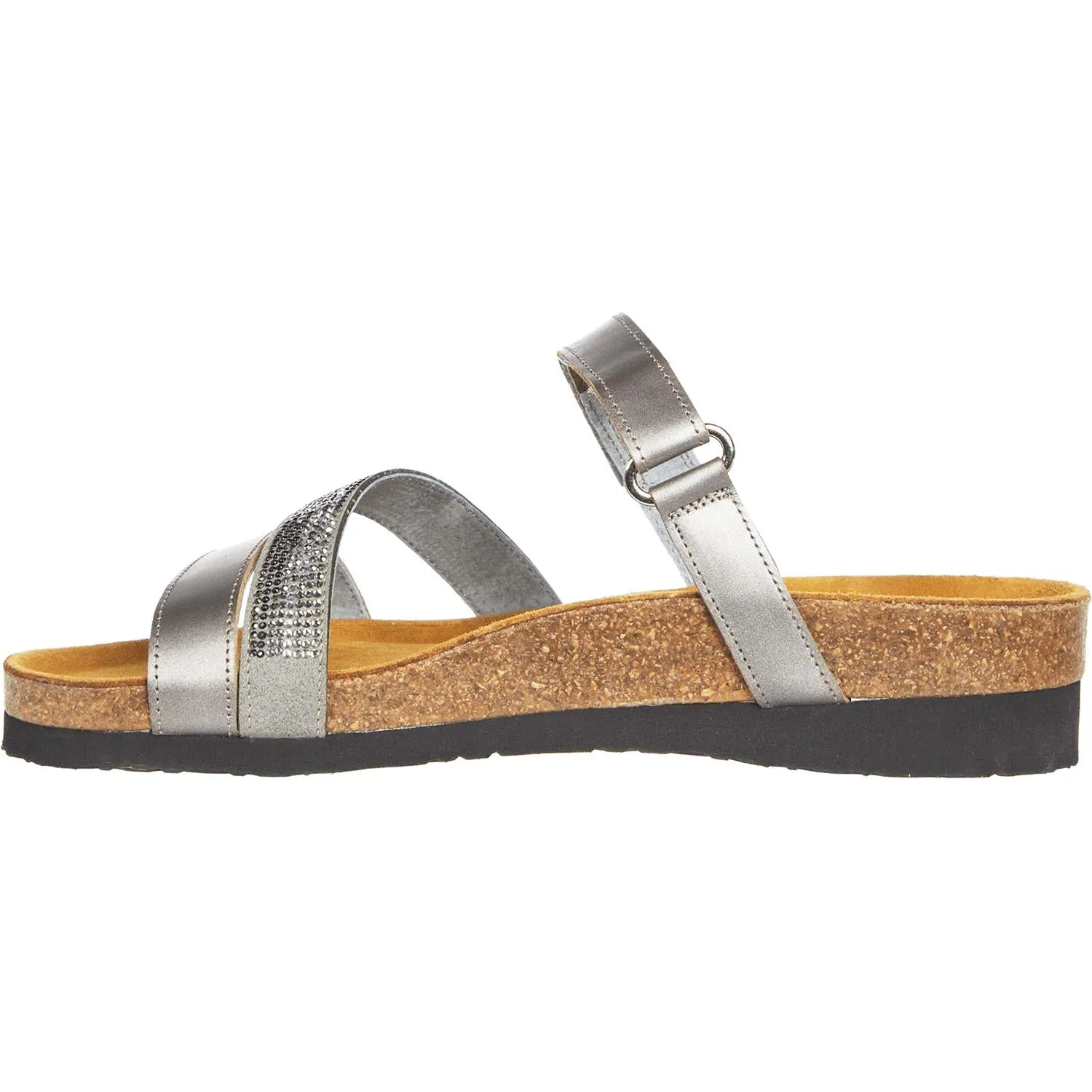 Women's Naot Columbus Mirror/Grey Black Multi Rivets Leather