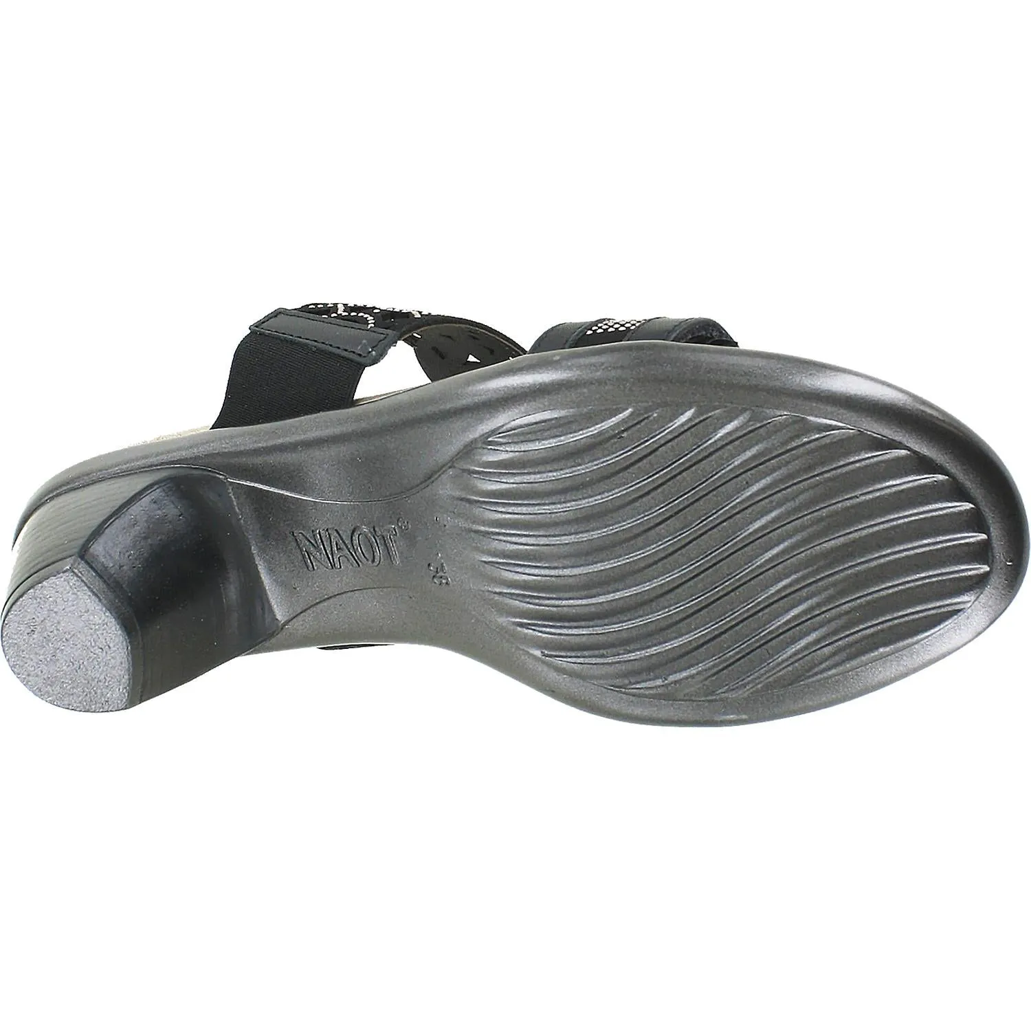 Women's Naot Contempo Jet Black/Bronze Leather
