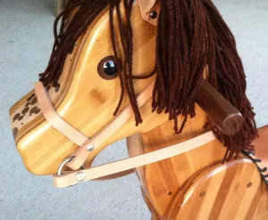 Wooden Rocking Horse in Beech, Bamboo and Black Walnut (Base price shown)