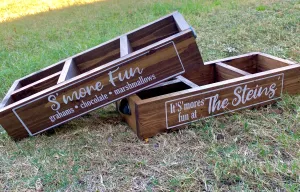Wooden S’mores Box