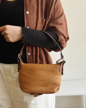 Woven Leather Handbag