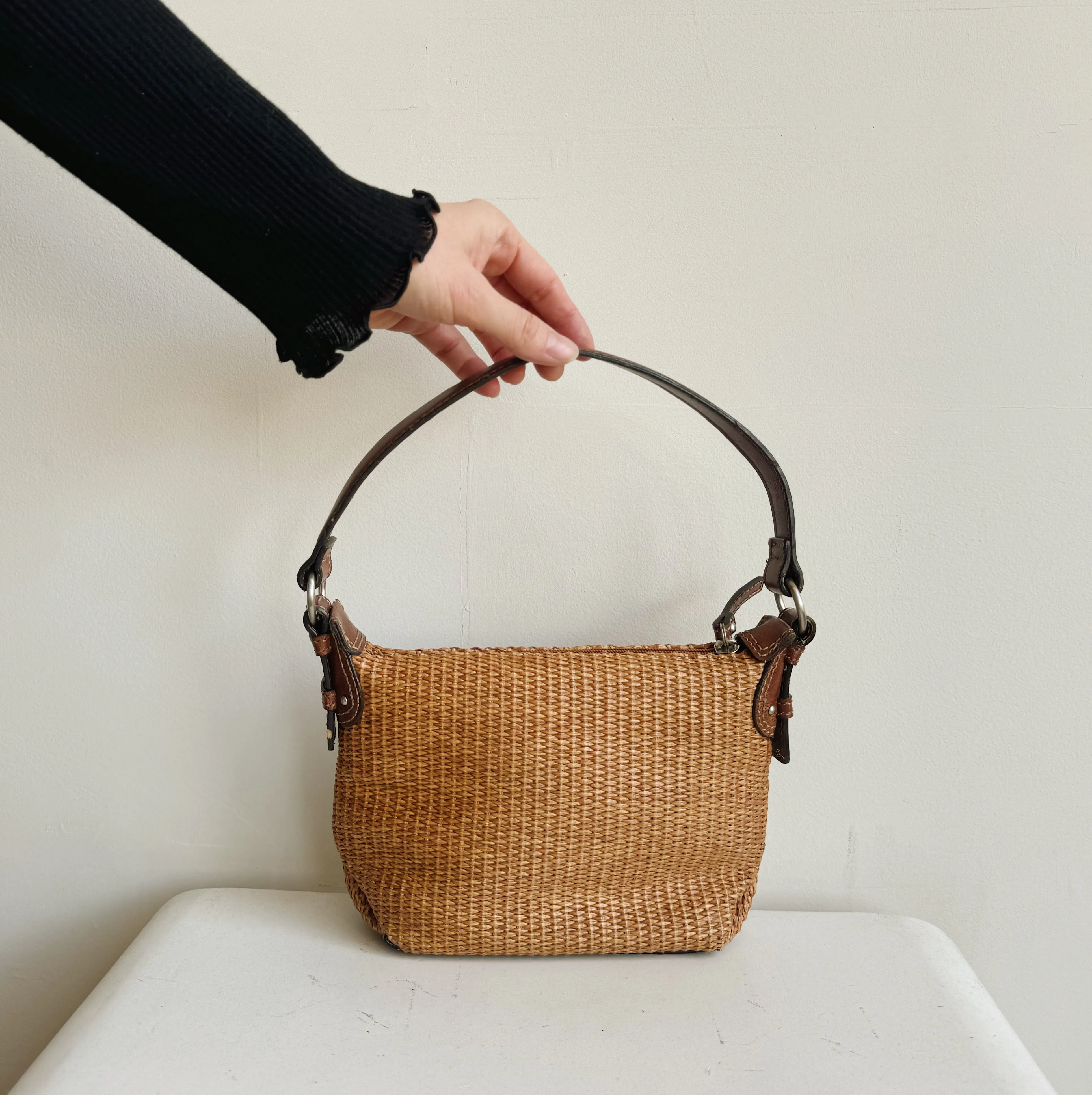 Woven Leather Handbag