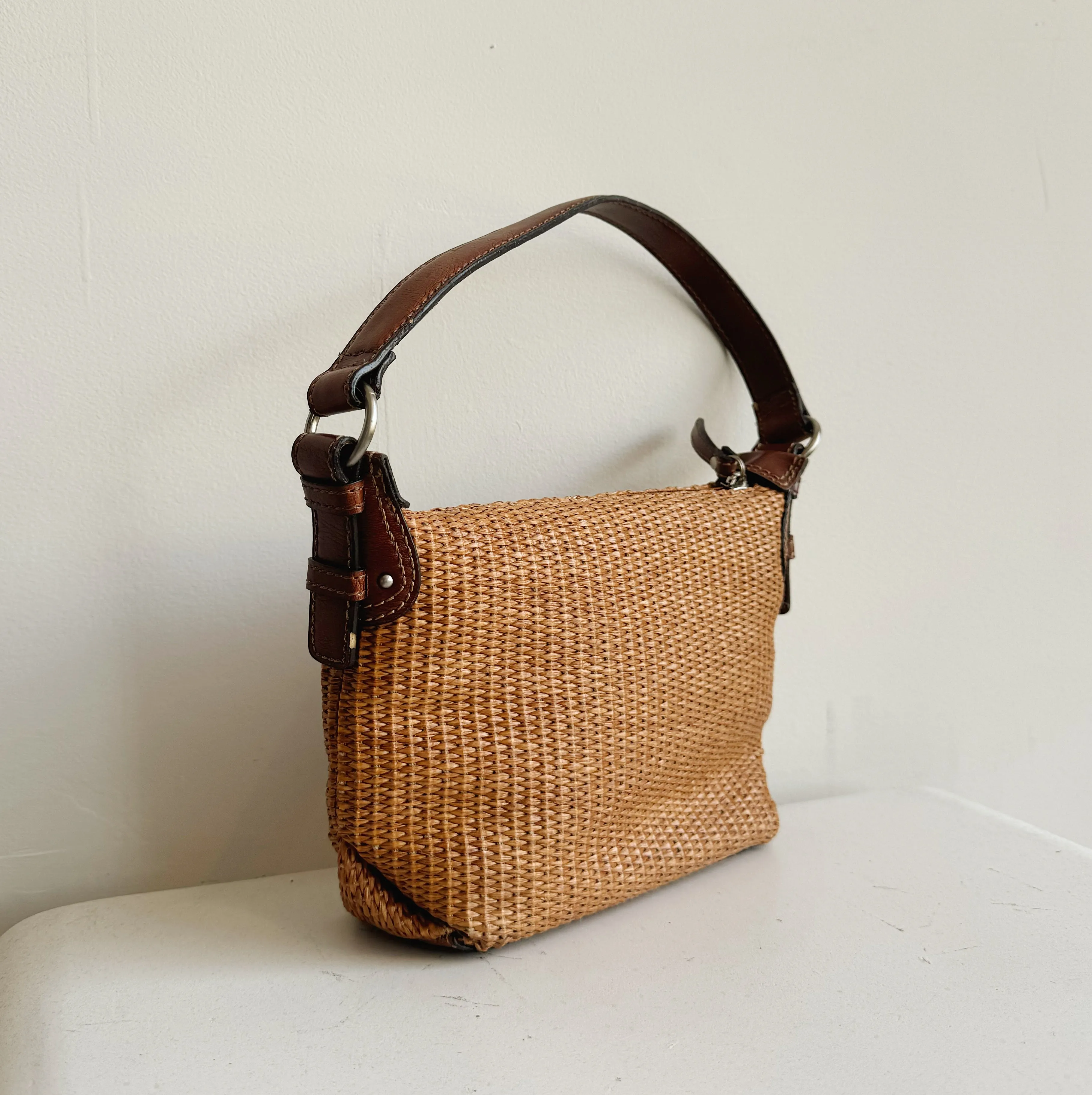 Woven Leather Handbag