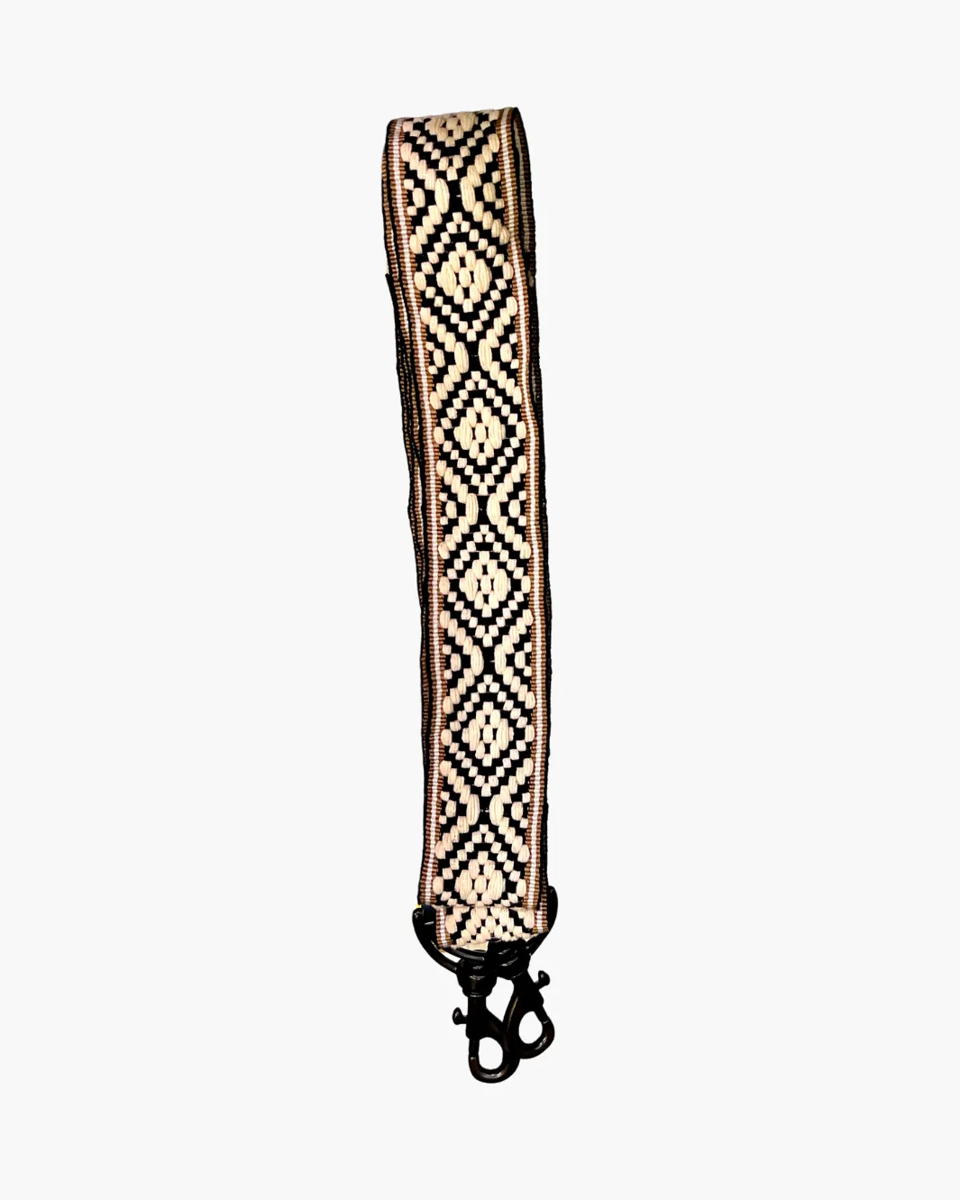 WOVEN STRAP IN BLACK/WHITE DIAMOND