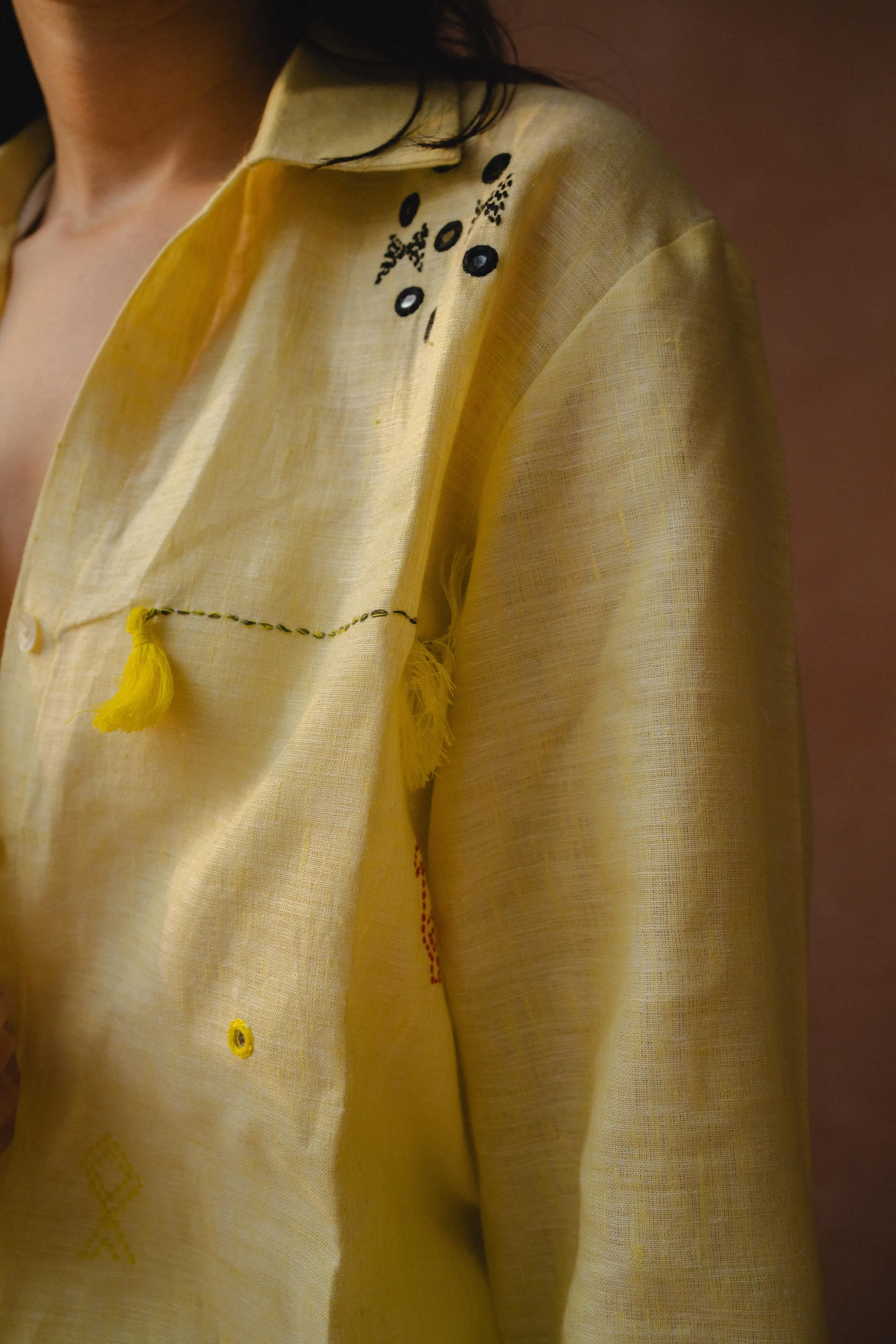 Yellow Linen Shirt