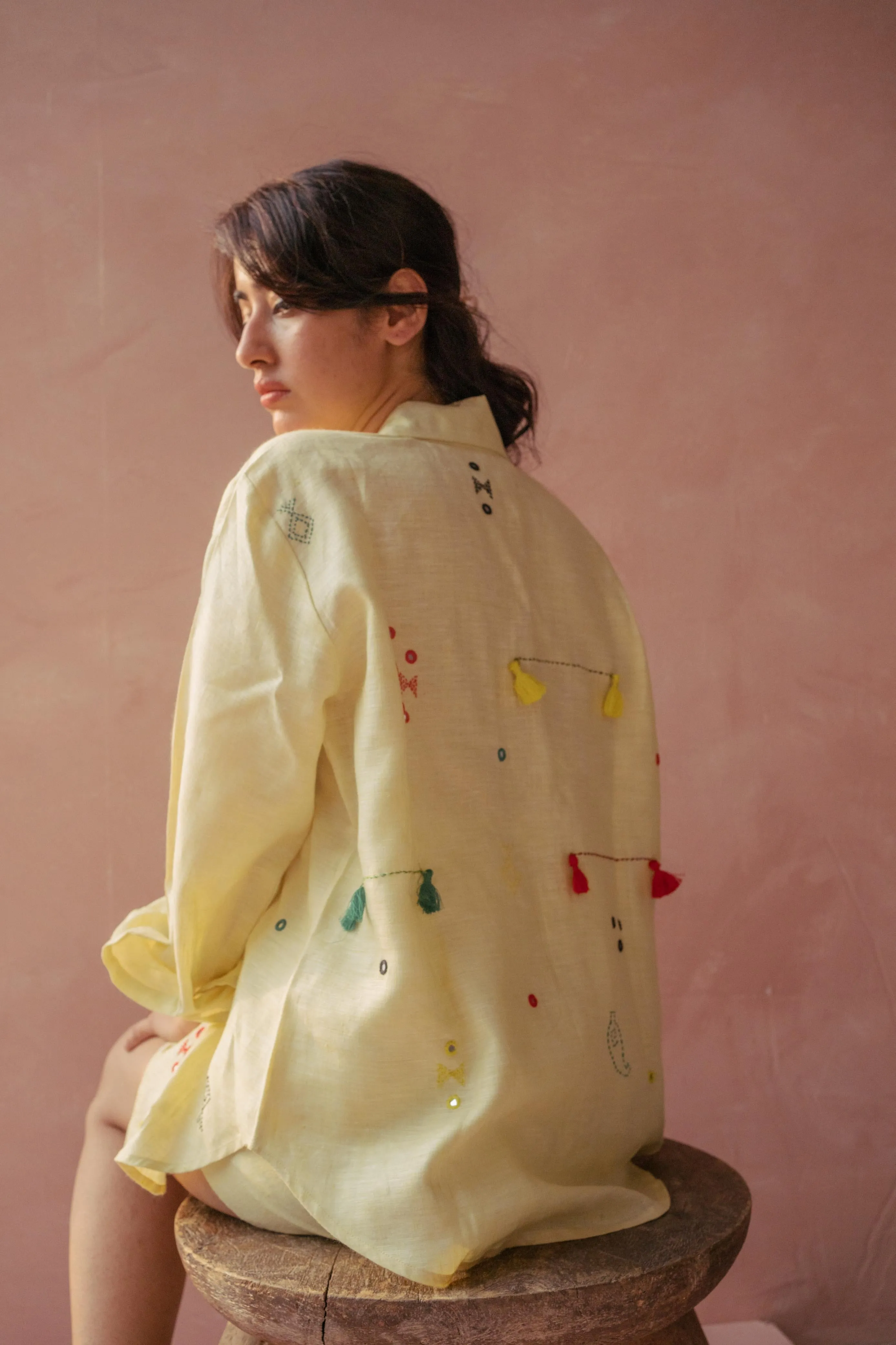 Yellow Linen Shirt