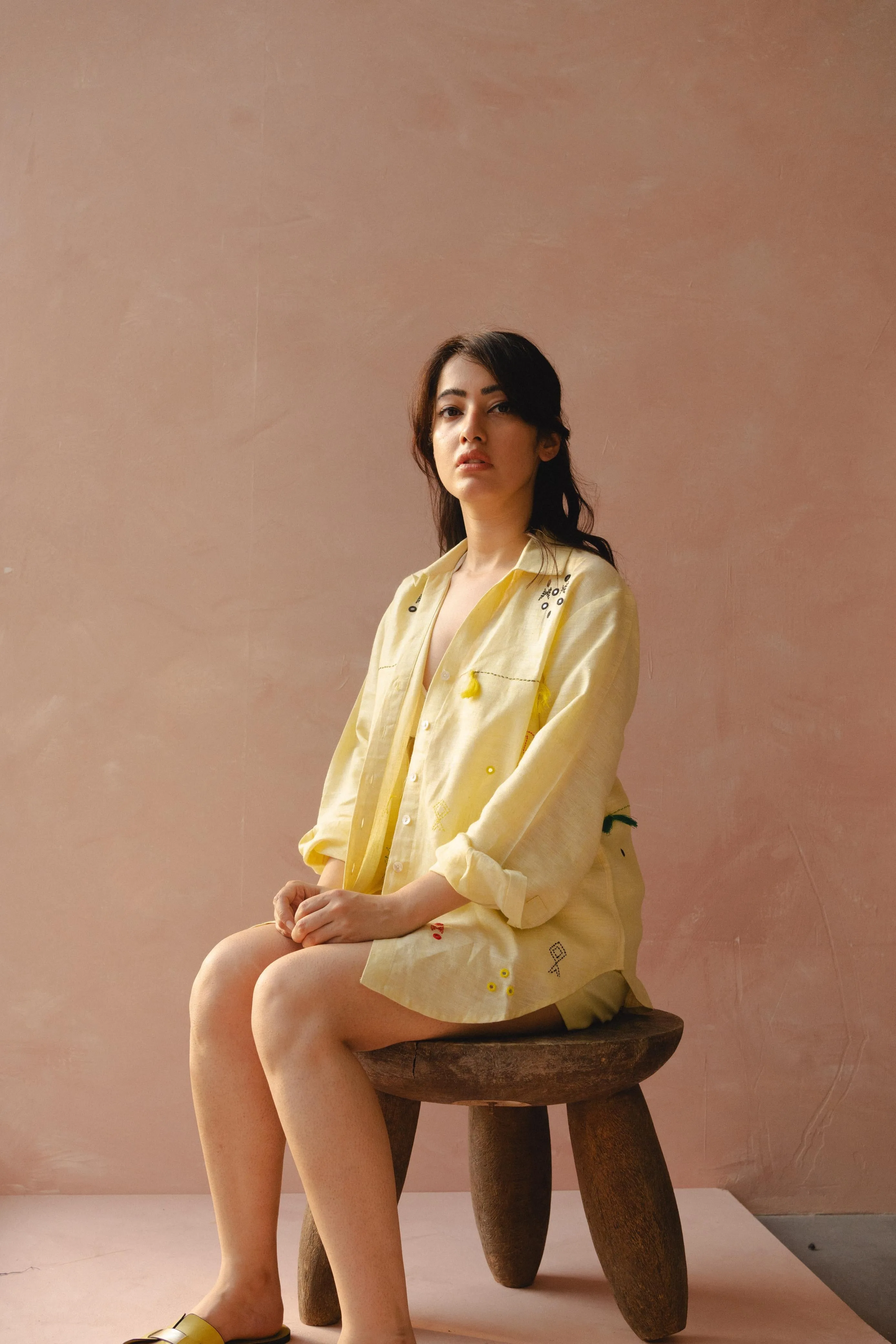 Yellow Linen Shirt