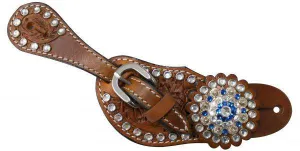 Youth crystal rhinestone spur straps