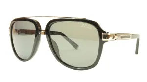 ZILLI Polorized Sunglasses Made with Titanium and Leather Accents