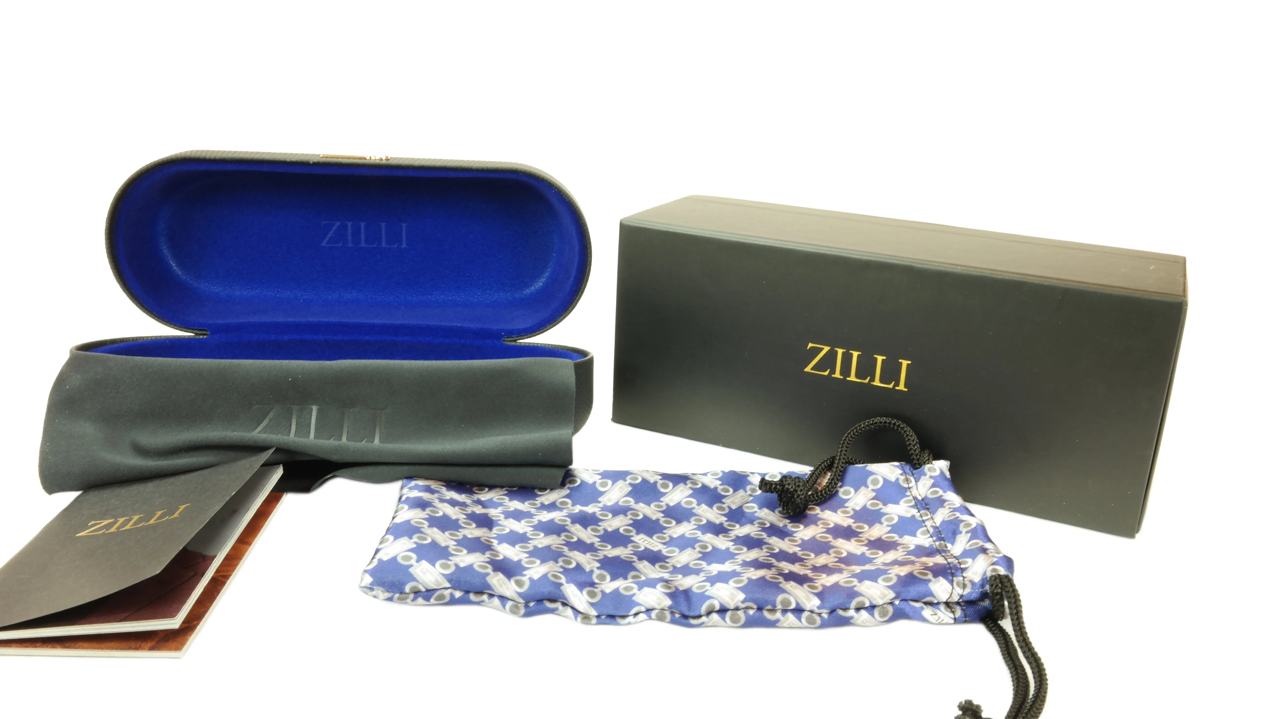 ZILLI Polorized Sunglasses Made with Titanium and Leather Accents
